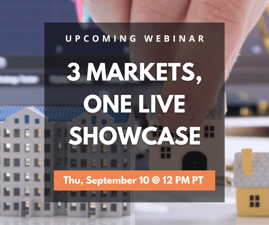 3 Markets, One Live Showcase - Live Webinar