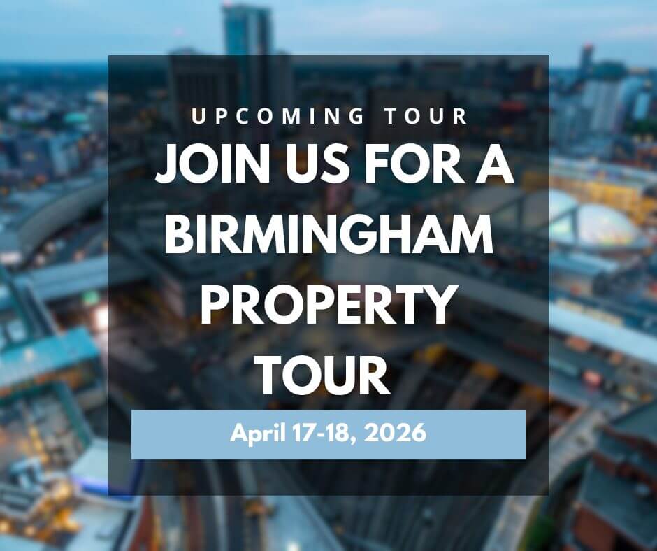 Featured image promoting Birmingham investment property tour in April 2026