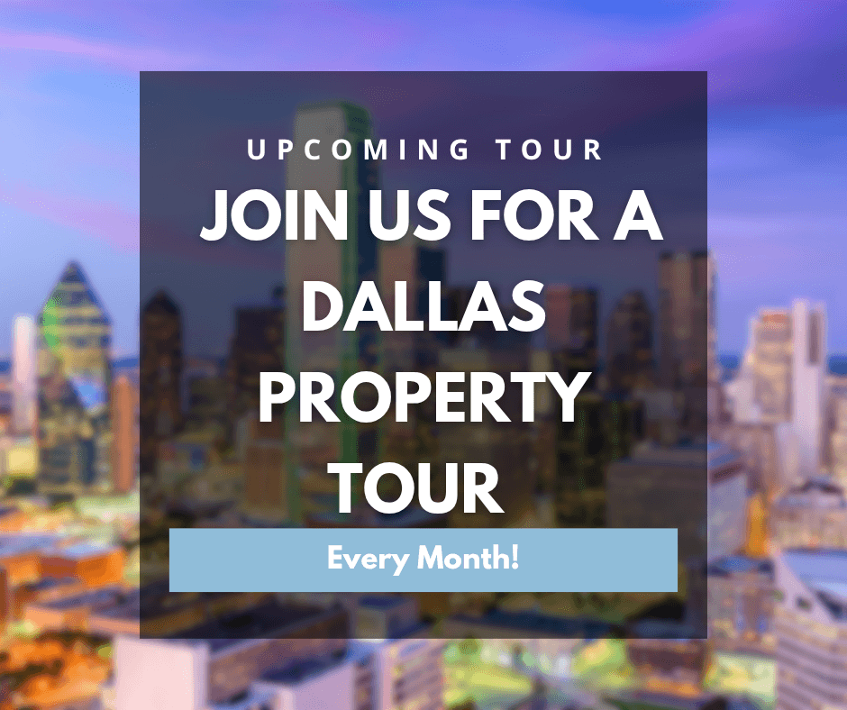 Featured imaged promoting the monthly Dallas property tour