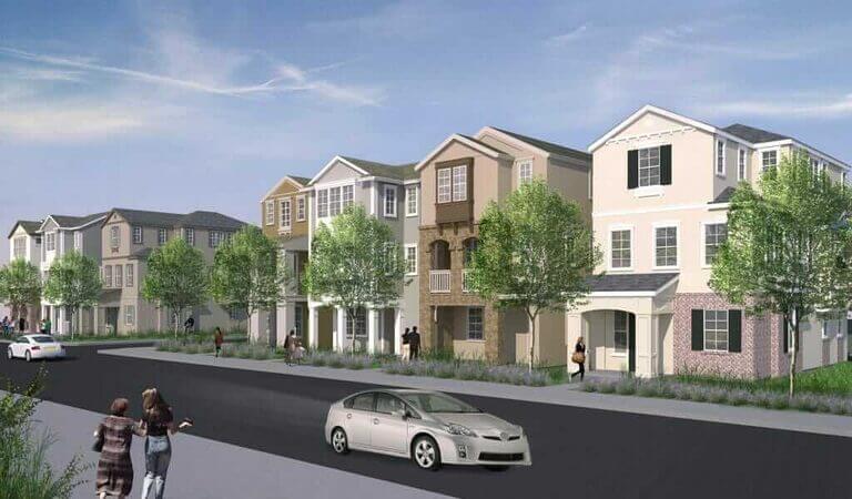 Rendering of townhouse in Pleasant Hill, CA
