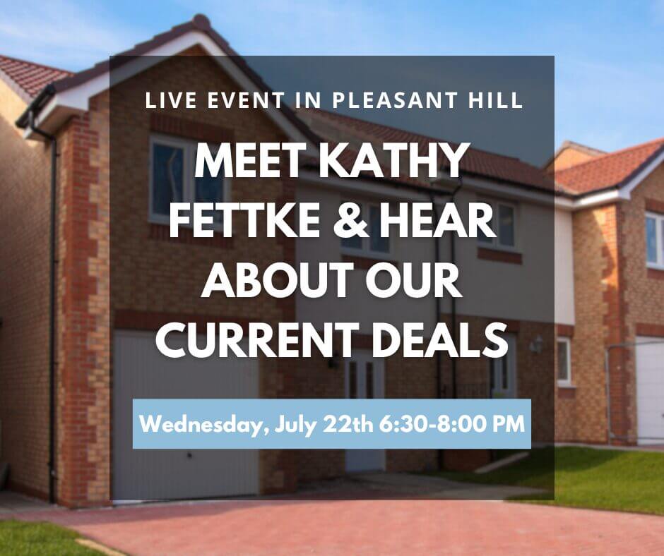 Join Kathy Fettke in Pleasant Hill rwd pleasant hill event july 2026