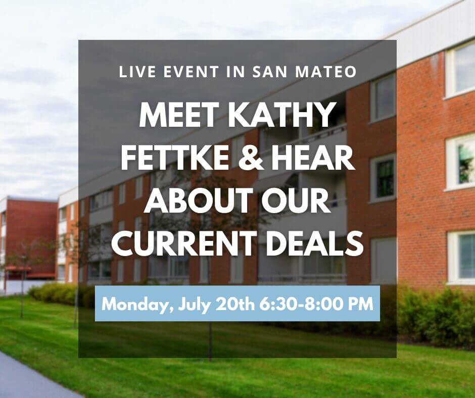Join Kathy Fettke in San Mateo! rwd san mateo event july 2026