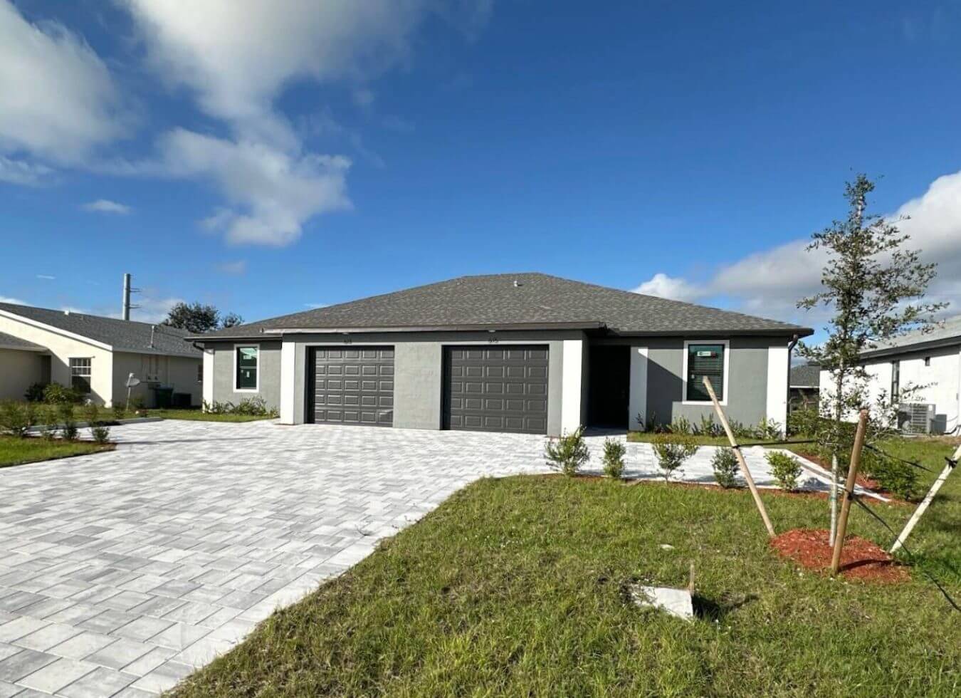 New Construction Duplex Property Sold by the SW Florida Property Team for $550k