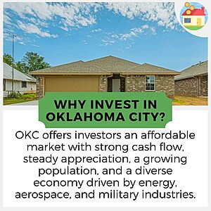 Why invest in Oklahoma City real estate infographic